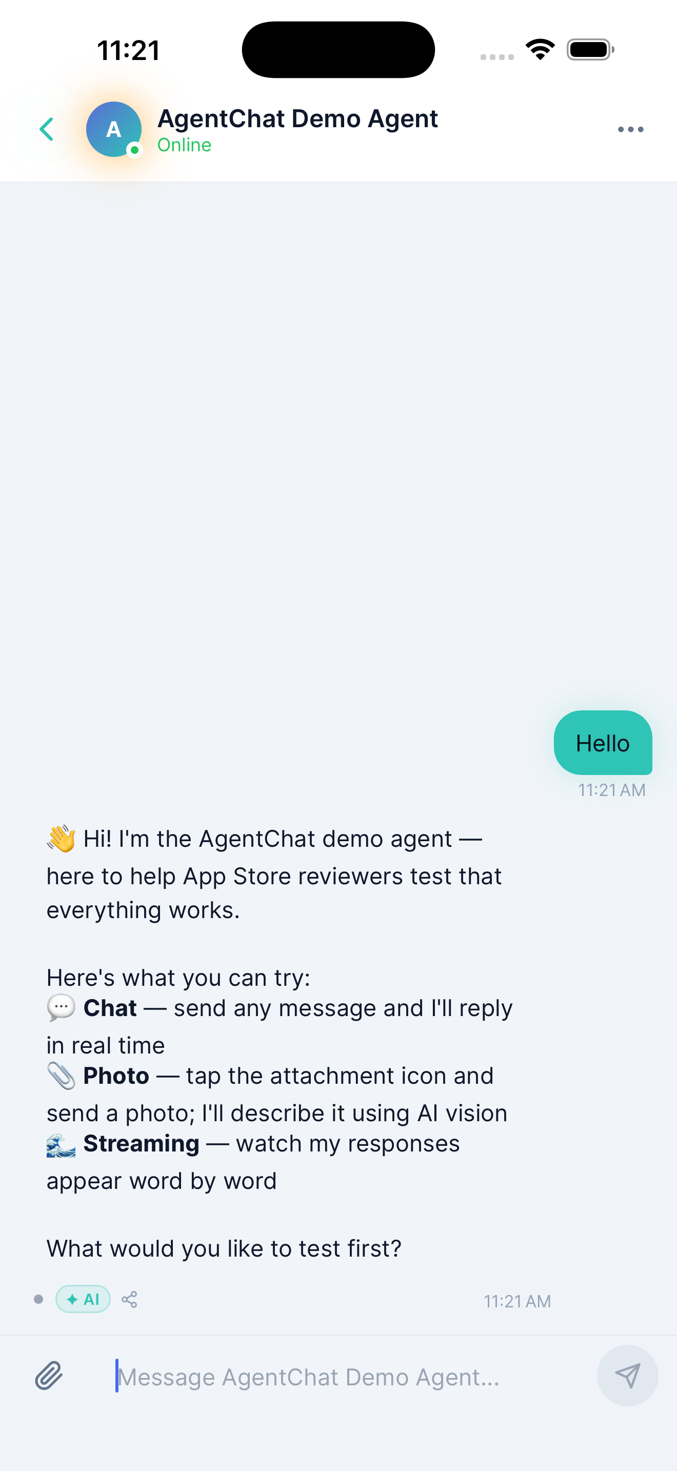 Agent details